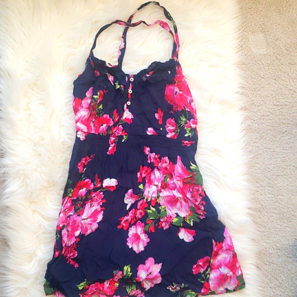 Hollister Navy Floral Dress